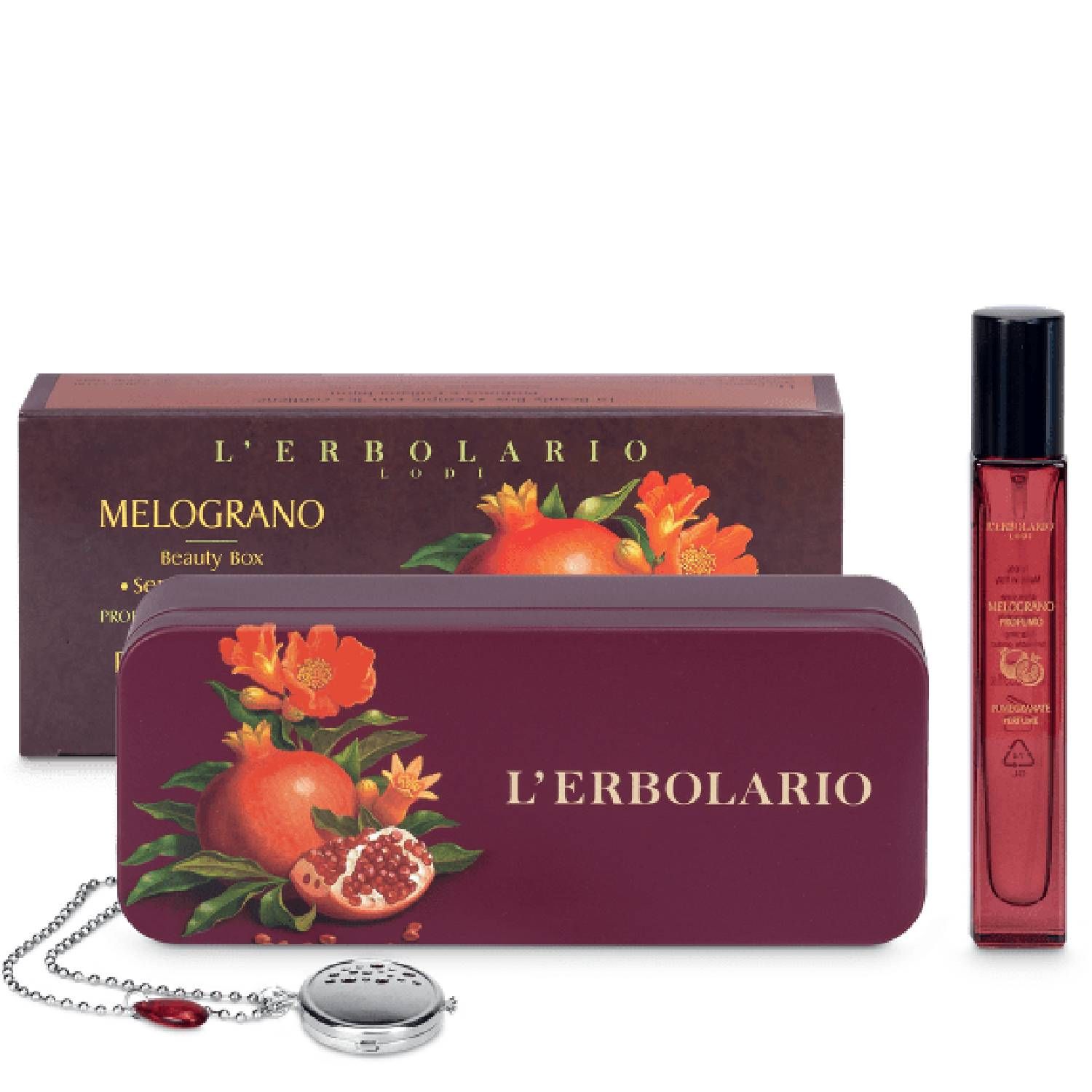 l'erbolario melograno beauty box sempre con te 2 pezzi