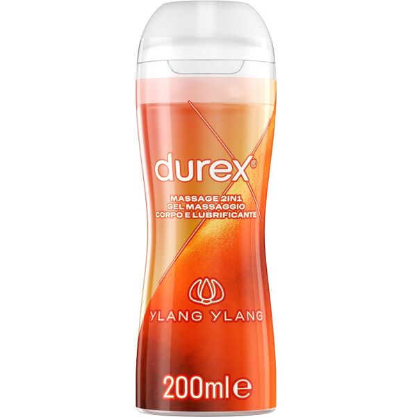 durex massage 2 in 1 gel massaggio corpo e lubrificante ylang ylang 200ml