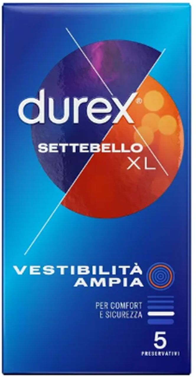 Durex Settebello Xl Profilattico 5 Pezzi