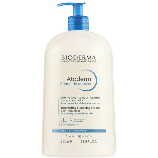 bioderma atoderm crème de douche crema lavante detergente pelle secca 1l