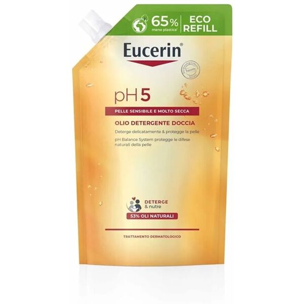 eucerin ph5 eco refill olio detergente doccia 400ml