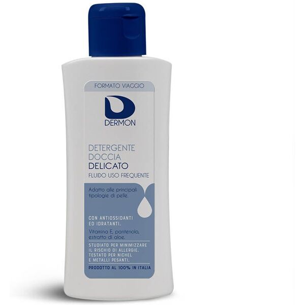 dermon detergente doccia delicato formato viaggio 100ml