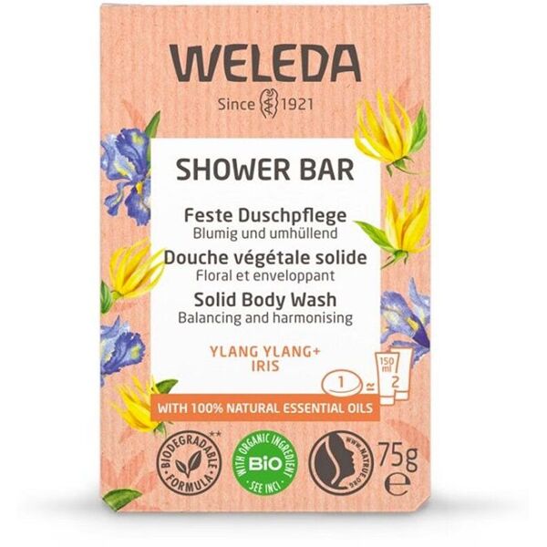 weleda bagno doccia solido ylang ylang + iris 75g