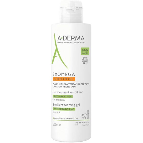 a-derma exomega control gel detergente emolliente 500ml