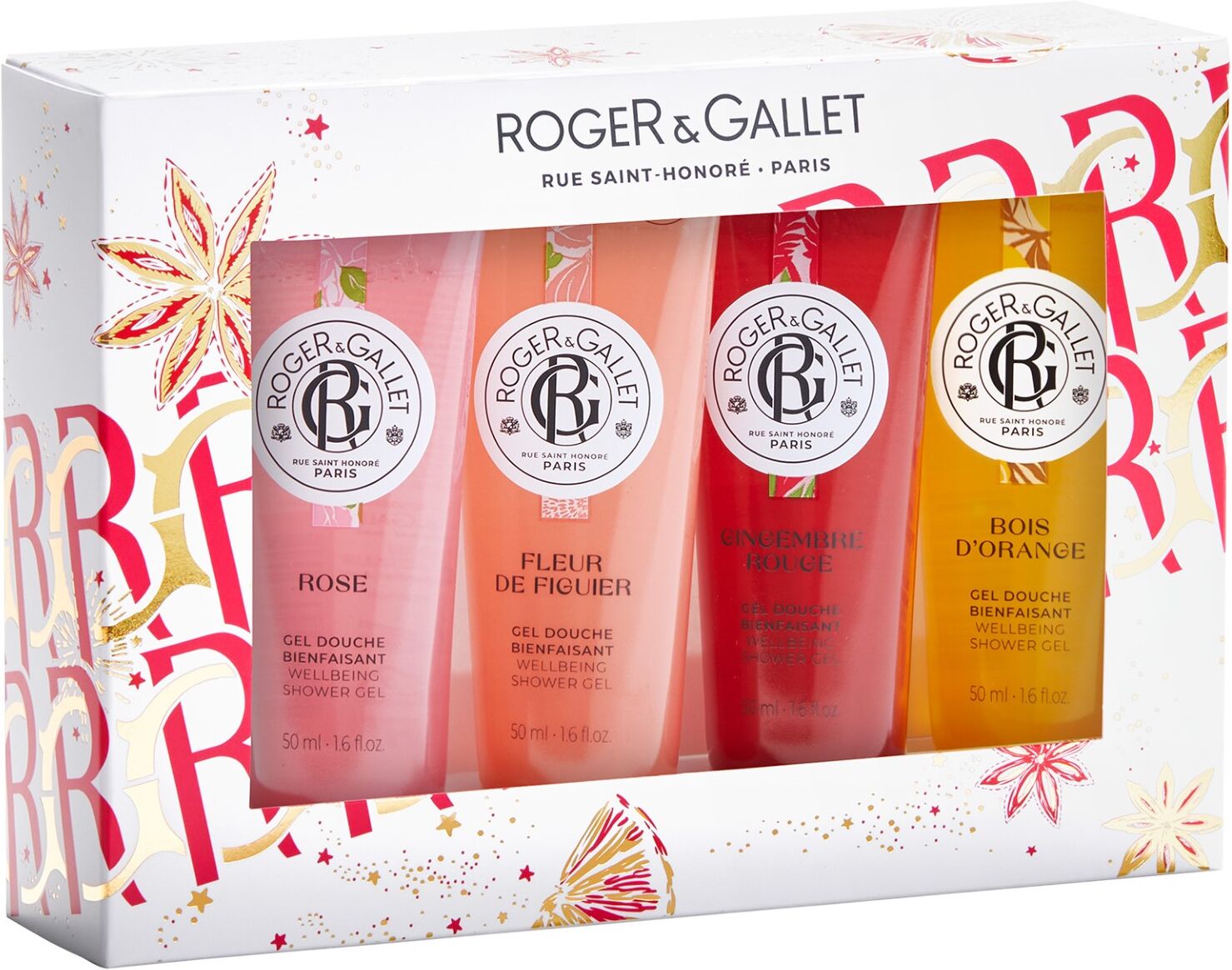 roger & gallet set gel doccia 4x50ml