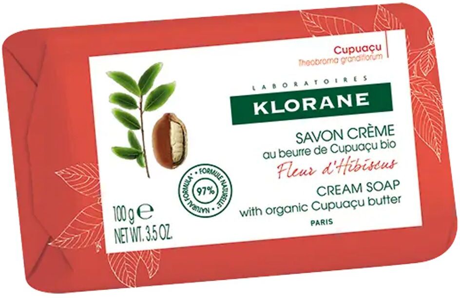 klorane crema sapone fiore d'ibisco detergente corpo 100g