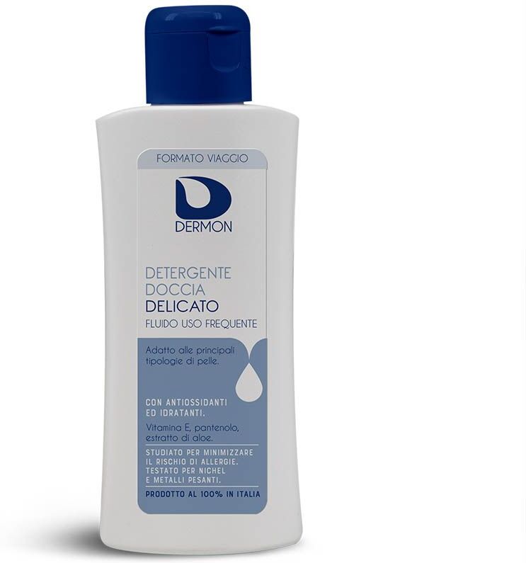 dermon detergente doccia delicato formato viaggio 100ml