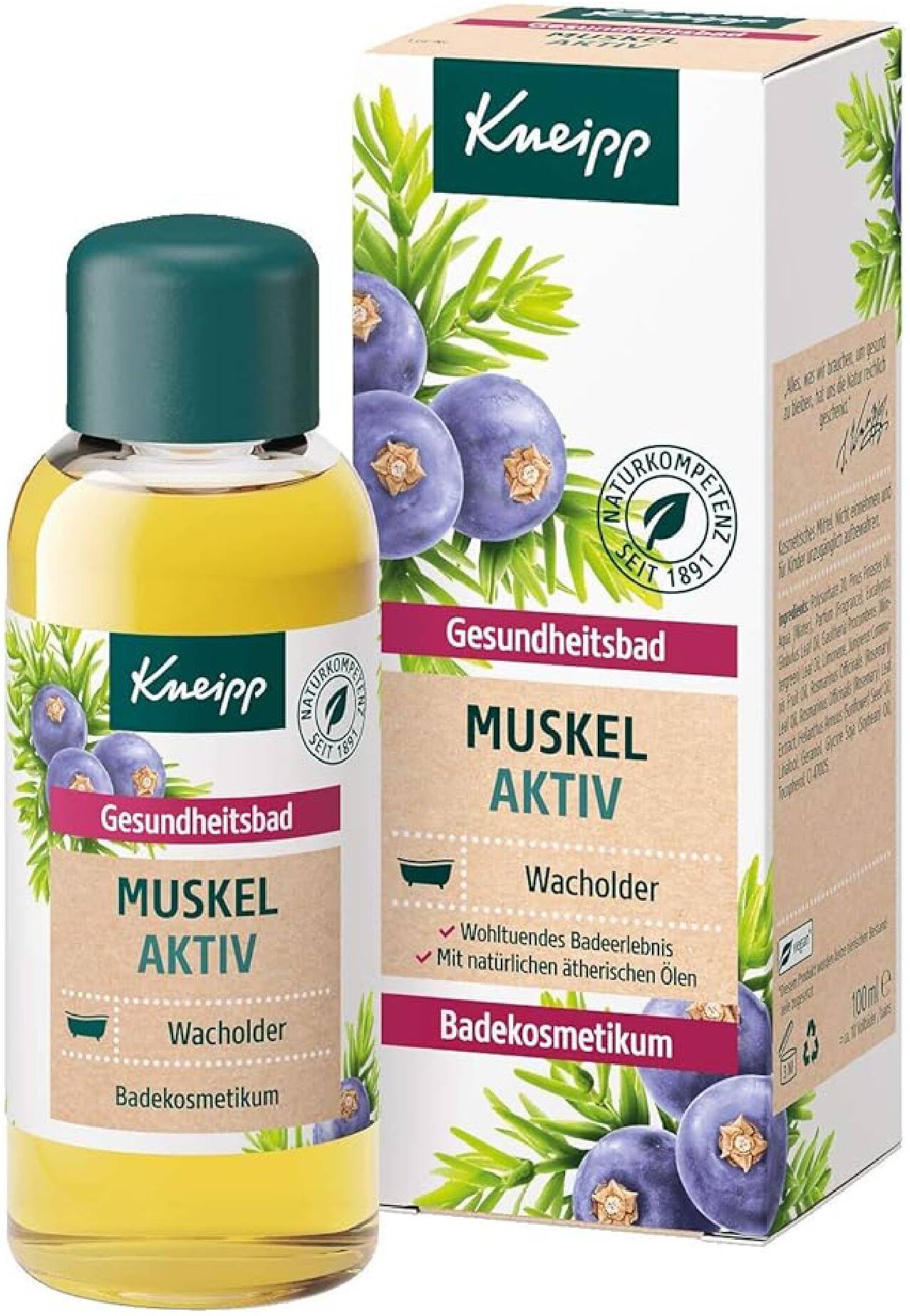 kneipp bagno benessere muscoli attivi 100ml