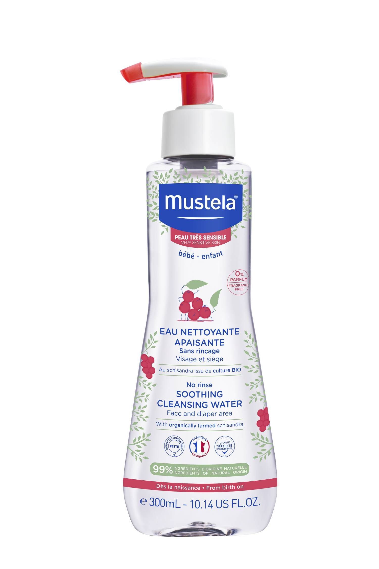 mustela fluido detergente lenitivo 300ml