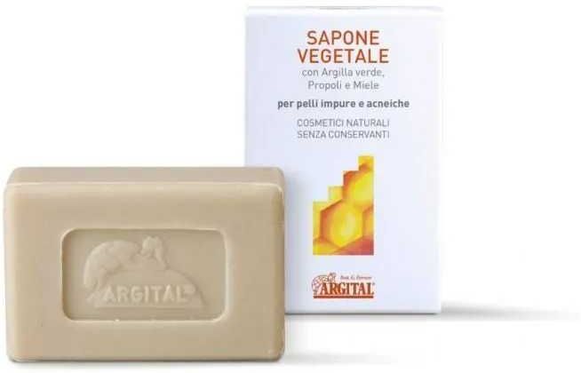 argital sapone vegetale argilla verde propoli miele pelle impure acneiche 100g