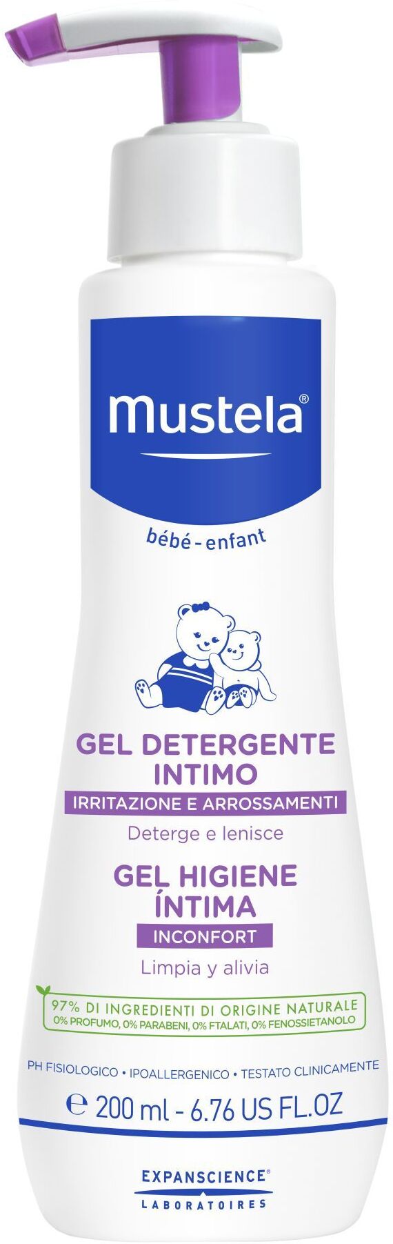 mustela gel detergente intimo 200ml