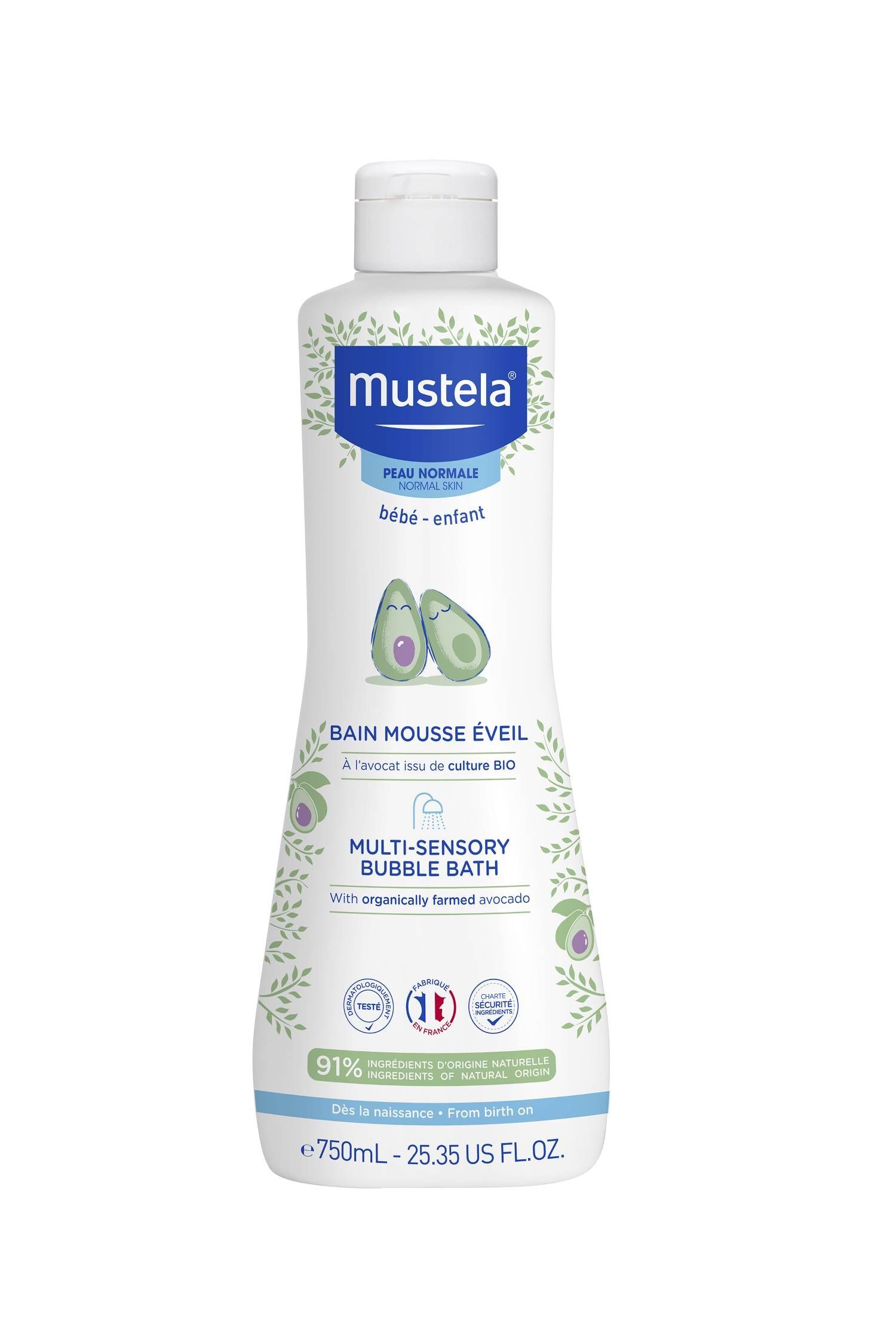 mustela bagno mille bolle detergente delicato 750ml