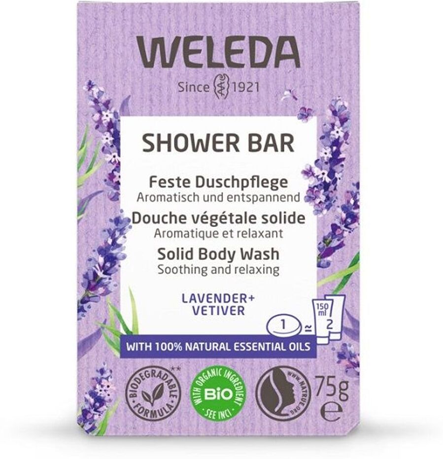 Weleda Bagno Doccia Solido Lavanda + Vetiver 75g