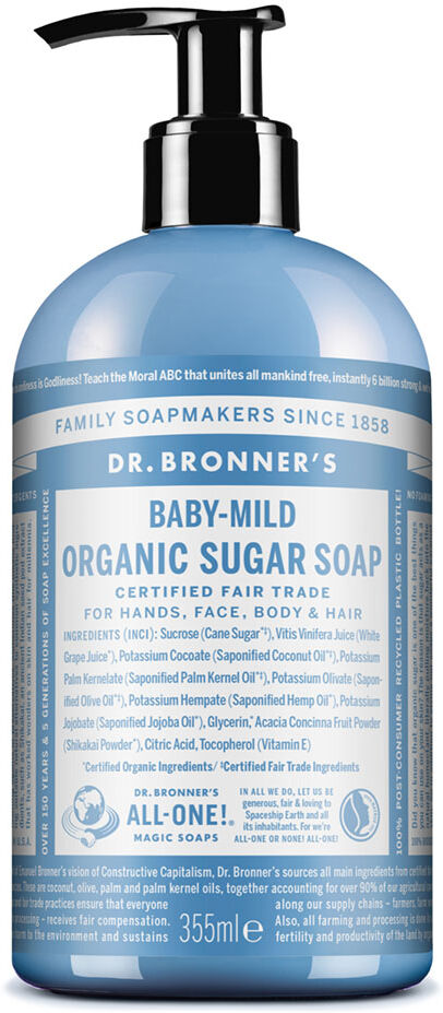 Dr. Bronner's Unscented Organic Sugar Soap 355ml