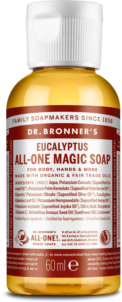 Dr. Bronner's Dr. Bronner 18 In 1 Sapone Liquido Eucalyptus 60ml