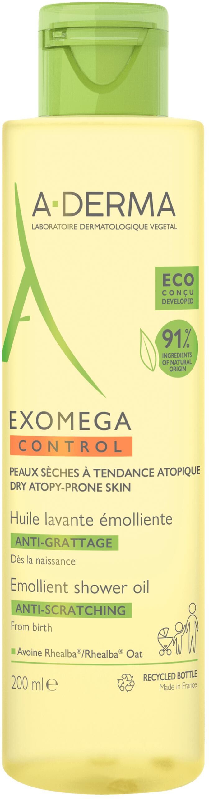 A-derma Exomega Control Olio Lavante Emolliente 200ml