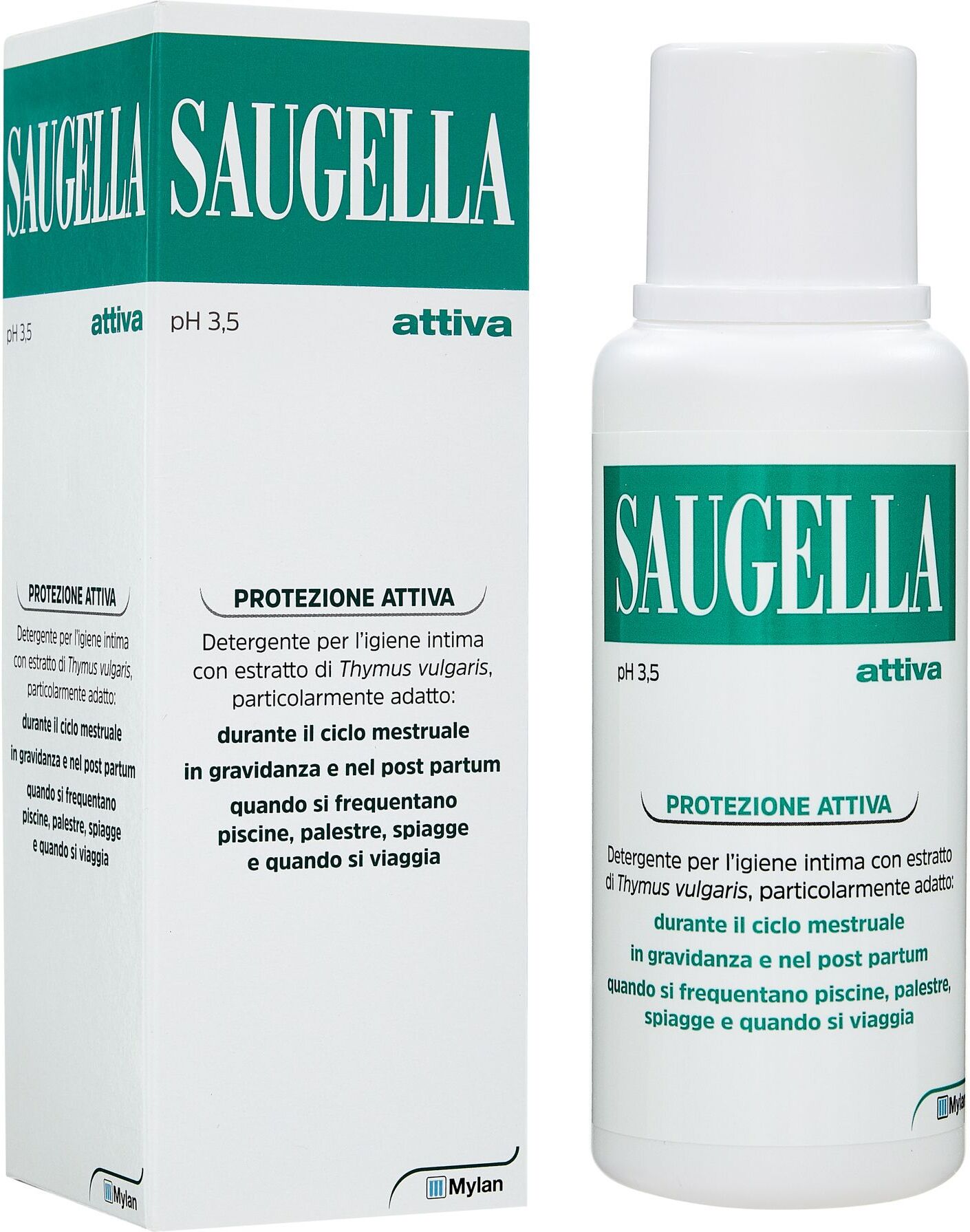 Saugella Protezione Attiva Detergente Intimo A Base Di Thymus Vulgaris 250ml