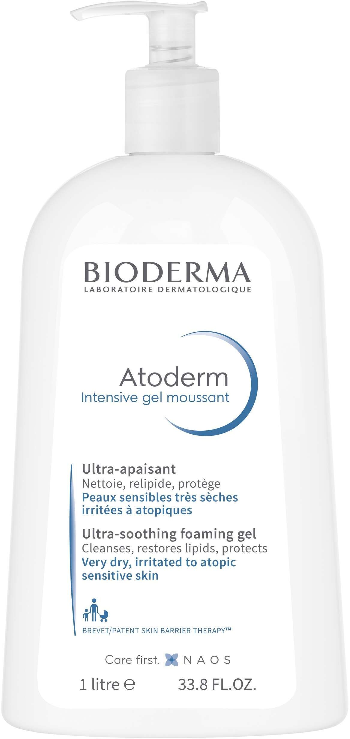 Bioderma Atoderm Intensive Gel Moussant Gel Doccia Antirritazioni Pelle Secca E Atopica 1l