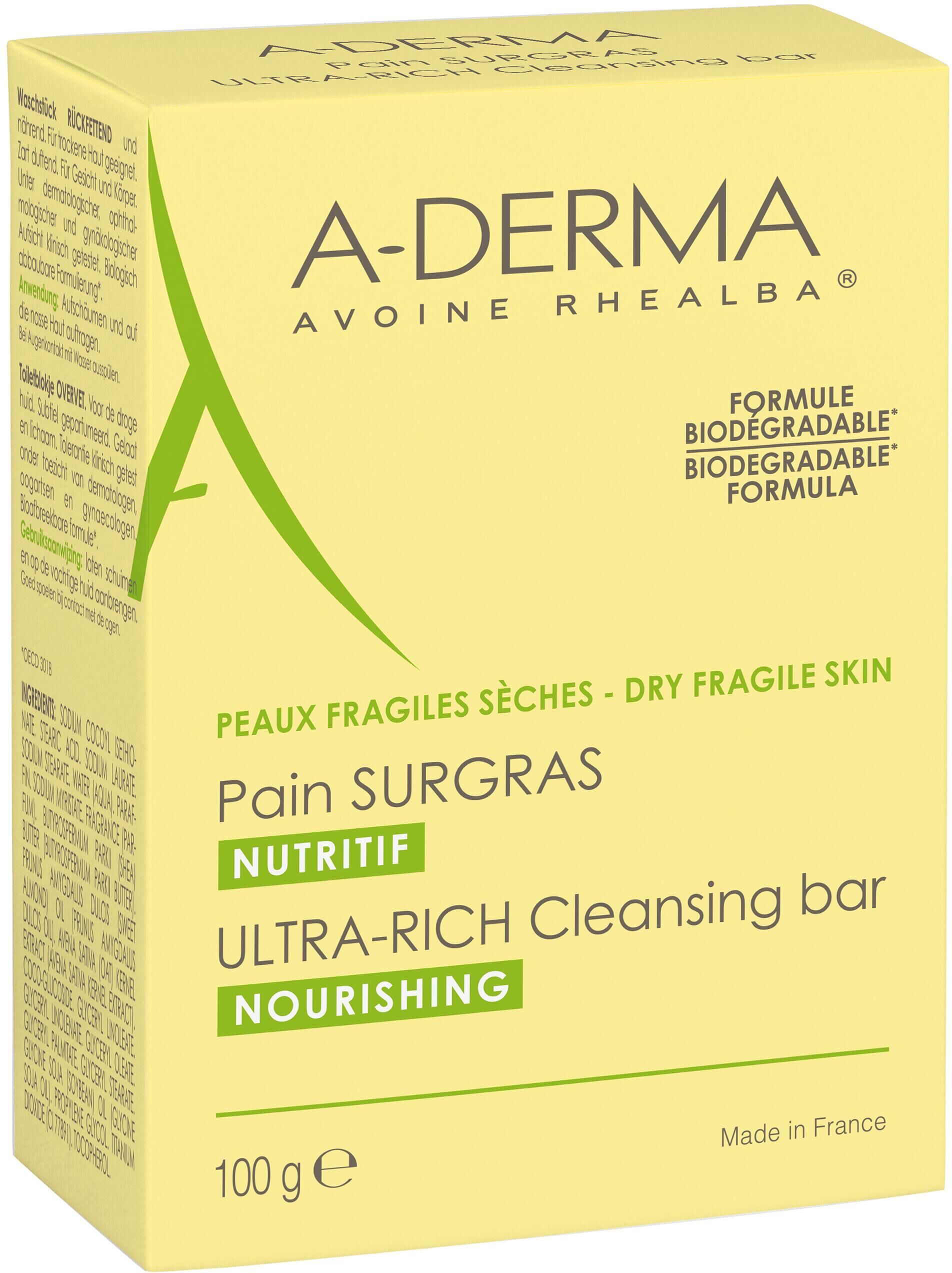 A-derma Detergente Solido Ultra Ricco Nutriente 100g