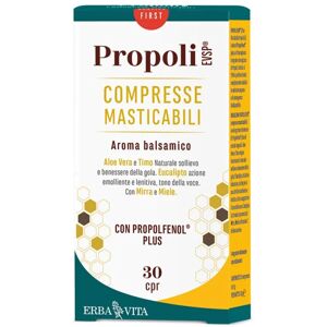 Erba Vita Propoli Evsp Integratore Benessere Gola 30 Compresse