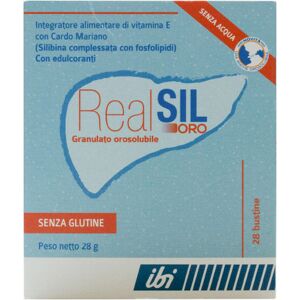 Realsil Oro 28 Bustine Orosolubili Integratore Antiossidante Disitossicante Del Fegato Con Vitamina E E Cardo Mariano