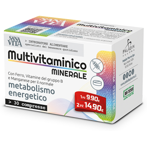 Sanavita Multivitaminico Minerale Integratore Metabolismo Energetico 30 Compresse