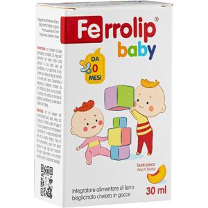 U.g.a. Nutraceuticals Srl Ferrolip Baby Integratore Di Ferro Gocce Gusto Pesca 30ml