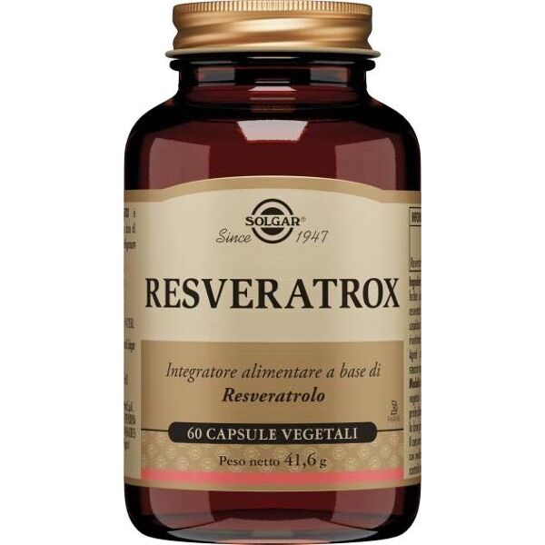 solgar resveratrox integratore a base di resveratrolo 60 capsule