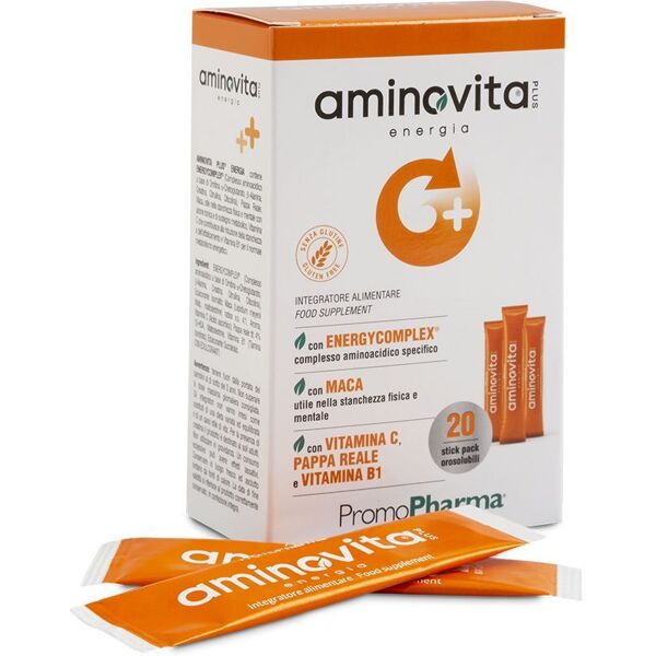 promopharma aminovita plus energia 20 stick orosolubili