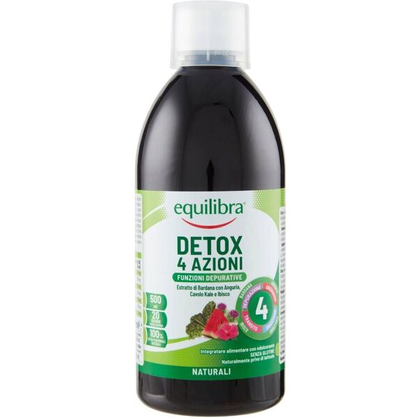 equilibra detox 4 azioni integratore depurativo 500ml