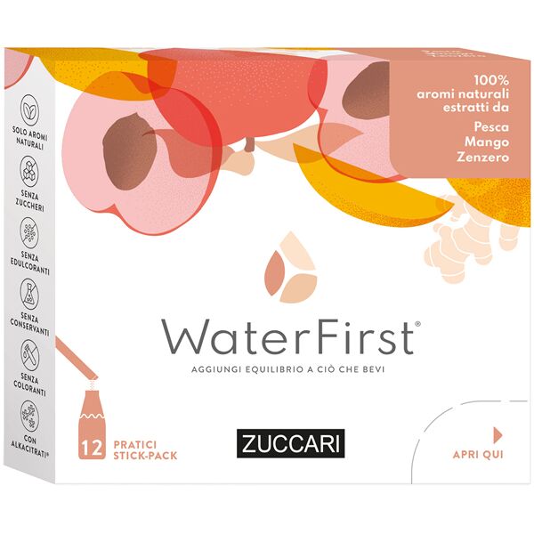 zuccari waterfirst pesca mango zenzero 12 stick pack