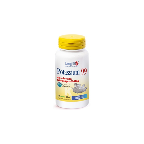 longlife potassium 99 integratore potassio 100 tavolette