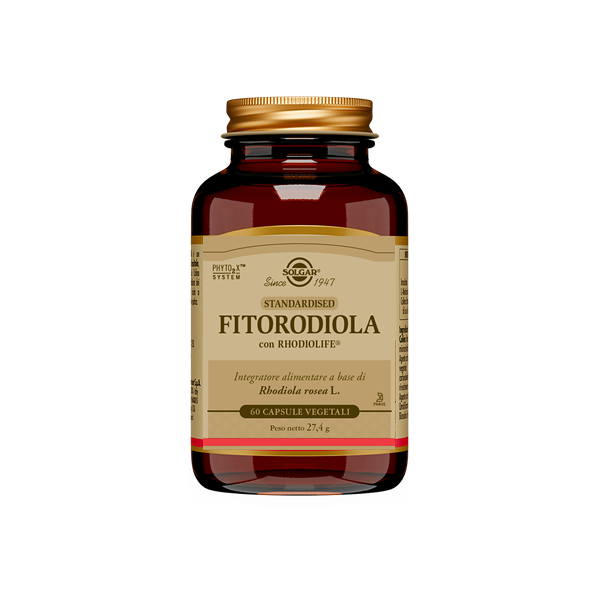 solgar fitorodiola integratore relax 60 capsule