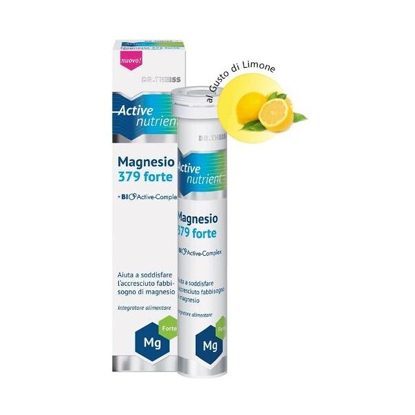 active nutrient magnesio 379 forte integratore limone 20 compresse