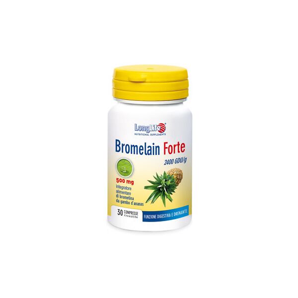 longlife bromelain forte 500mg 30 tavolette