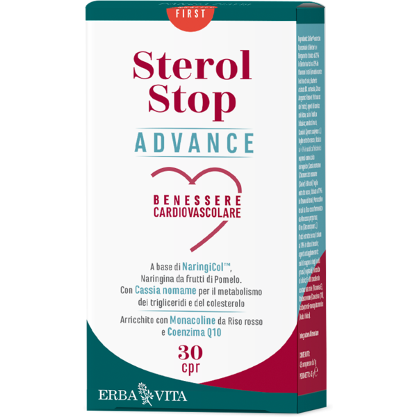 erba vita sterol stop advance integratore benessere cuore 30 compresse