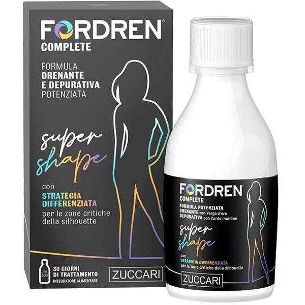 zuccari fordren complete supershape integratore drenante 300ml