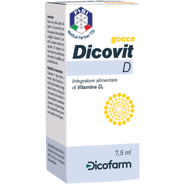 dicofarm dicovit d3 integratore vitamina d 7.5ml