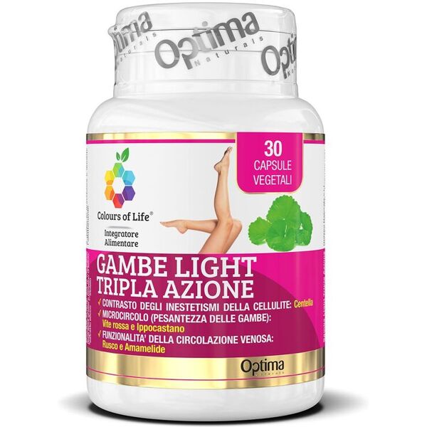 colours of life gambe light tripla azione integratore microcircolo 30 capsule