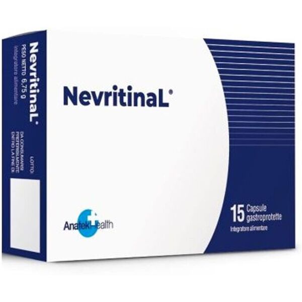 anatek health italia srl nevritinal integratore sistema nervoso 15 capsule