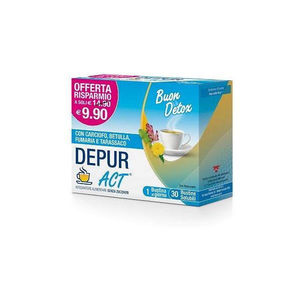 f&f depur act integratore detox 30 bustine