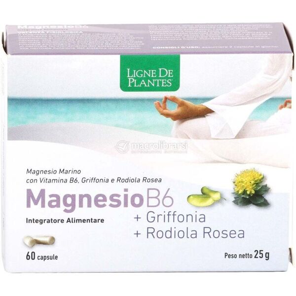 natura service magnesio b6 + griffonia + rodiola integratore sali minerali 60 capsule