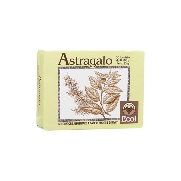 ecol astragalo 500mg integratore 50 tavolette