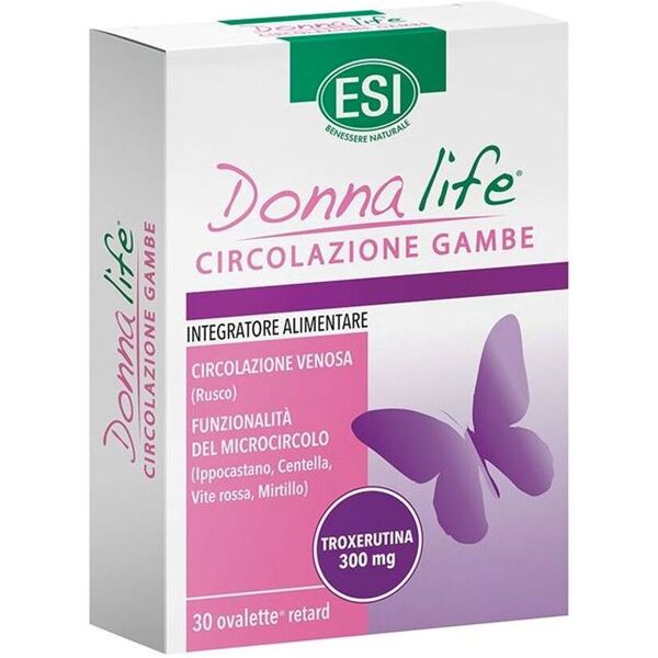 esi donna life integratore circolazione gambe 30 ovalette