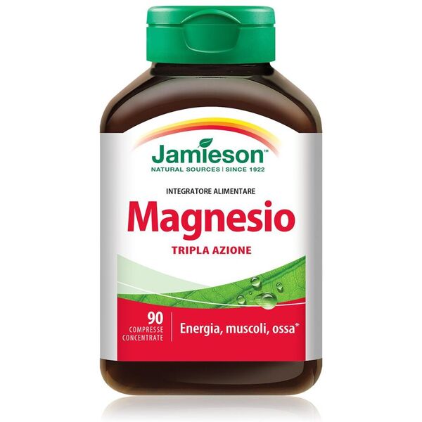 jamieson magnesio integratore tripla azione energia muscoli e ossa 90 compresse