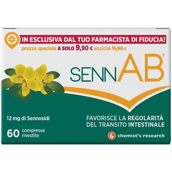 chemist's research sennab integratore regolarità transito intestinale 60 compresse