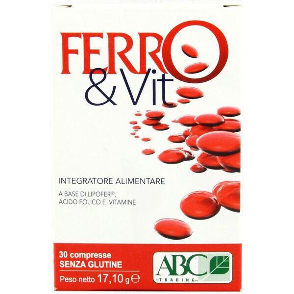 abc trading ferro&vit integratore ferro 30 compresse