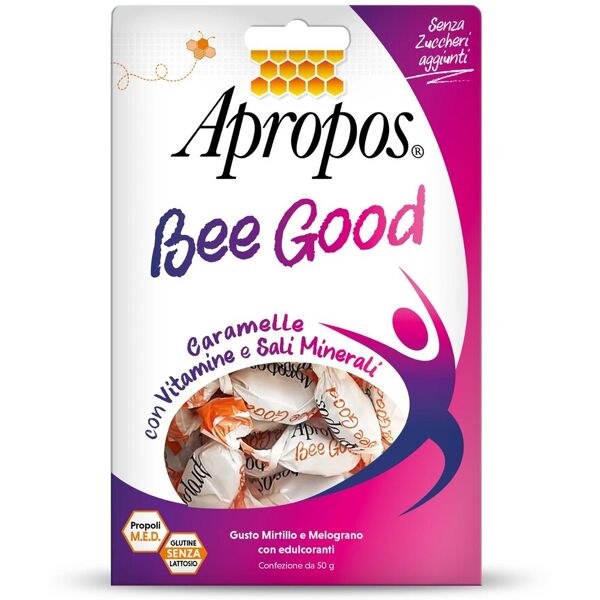 apropos bee good caramelle multivitaminiche mirtillo melograno 50mg