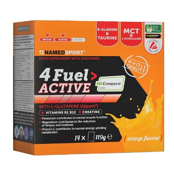 named sport 4 fuel active integratore vitamine e minerali 14 bustine orange flavour