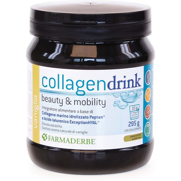 farmaderbe collagen drink integratore collagene gusto vaniglia 295g